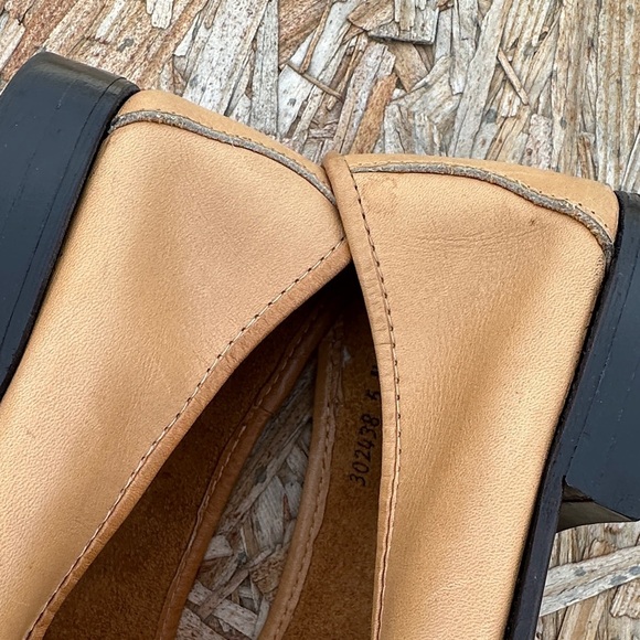 Evans Women's Tan Leather Loafers - Picture 11 of 13